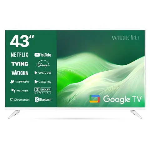 [10% 환급가전] 와이드뷰 FHD 구글 스마트 TV, 109cm(43인치), GTWV430FHD11, 스탠드형, 고객직접설치