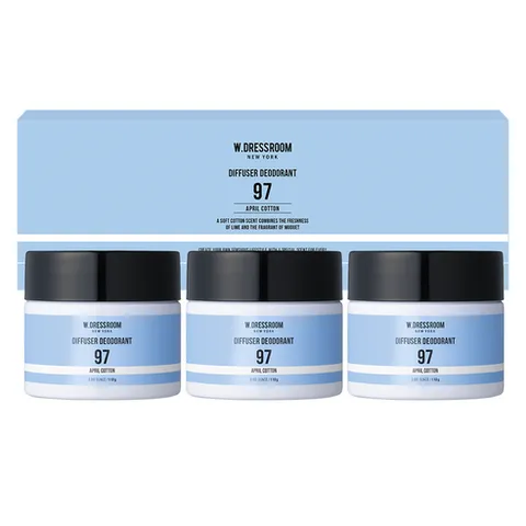더블유드레스룸 퍼퓸 탈취제 97 에이프릴코튼 본품, 110g, 3개