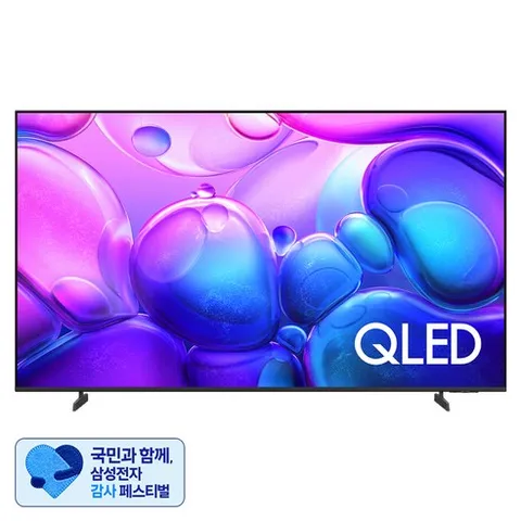 [삼성 감사 페스티벌] 삼성전자 4K UHD QLED TV, 214cm(85인치), KQ85QF6AAFXKR, 스탠드형, 방문설치