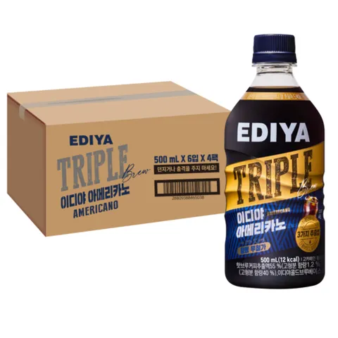 이디야 트리플 아메리카노, 500ml, 24개