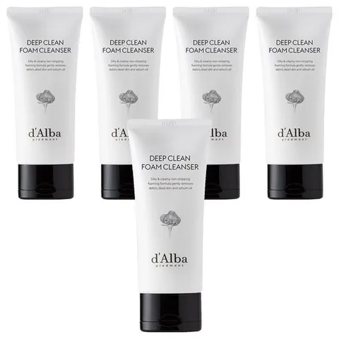 [비건뷰티] 달바 화이트 트러플 딥 클린 폼 클렌저, 80ml, 5개