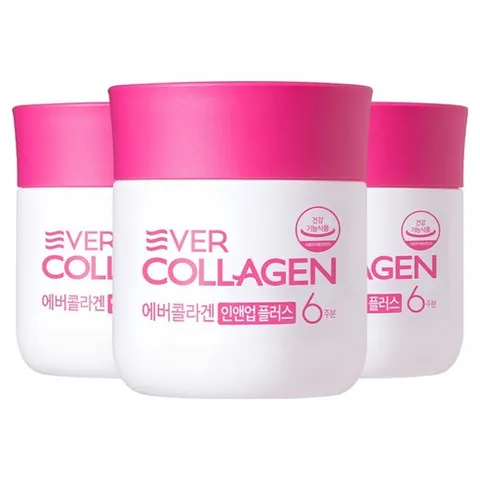 에버콜라겐 정품 인앤업 플러스 6주분, 84정, 3개
