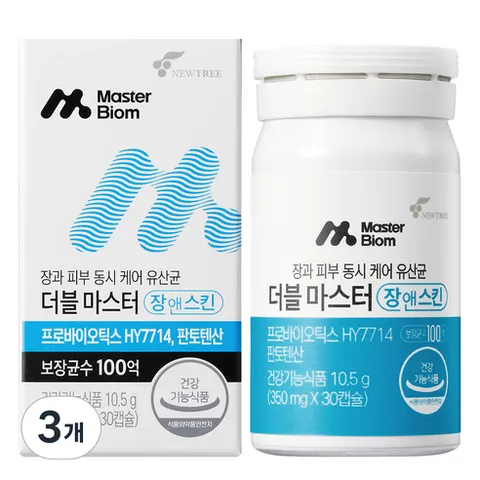 마스터바이옴 더블마스터 장앤스킨, 3개, 10.5g