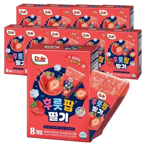 돌 후룻팝 딸기, 10개, 496ml
