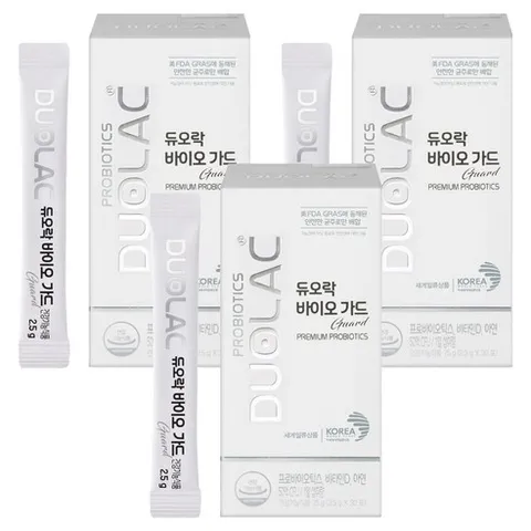 듀오락 바이오 가드 유산균, 75g, 3개