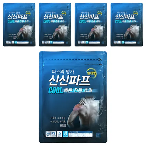 신신파스 신신파프 쿨 파스, 5개입, 5개