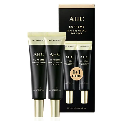 AHC 슈프림 리얼 아이크림 포 페이스, 30ml, 2개