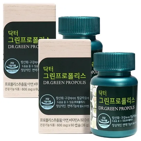 에이치엘사이언스 닥터 그린프로폴리스, 60정, 2개