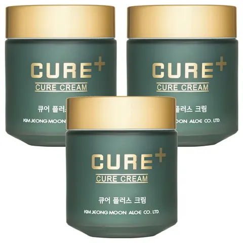 김정문알로에 큐어 플러스 크림, 80g, 3개