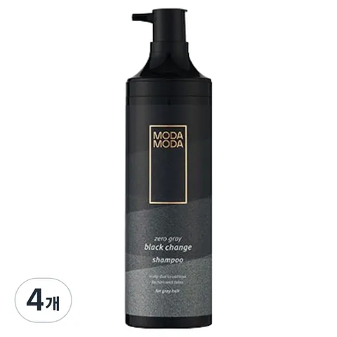 모다모다 제로 그레이 블랙 체인지 샴푸 R, 4개, 300g