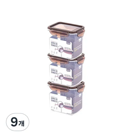 셰프웨어 퍼펙트씰 밀폐용기, 9개, 900ml