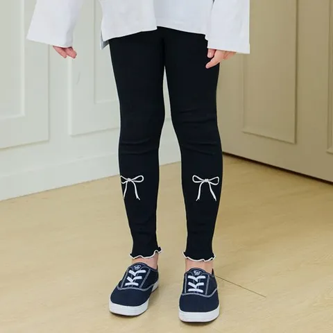 베베쥬 아동용 리본자수 레깅스