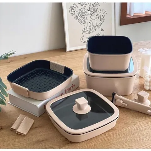 보오글 인덕션 냄비 인덕션용 냄비세트 프리미엄 15종 세트, 클래식 블랙