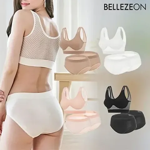 [벨레즈온]에어홀 메쉬 심리스 브라팬티(12종)