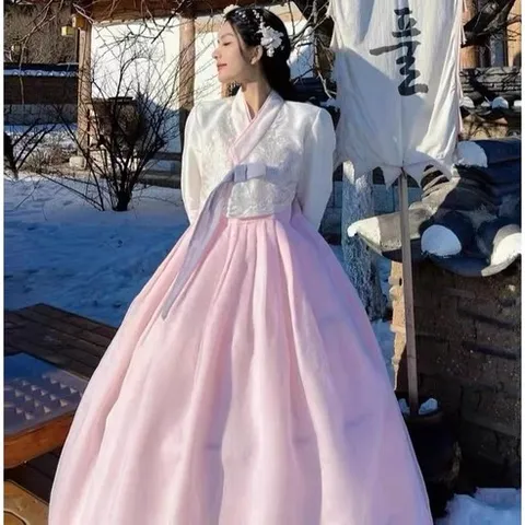 여성 한복 세트 전통한복 개량한복 드레스 돌잔치 하객한복 명절 행사 한복원피스 여성용 생활한복 세트 YHY