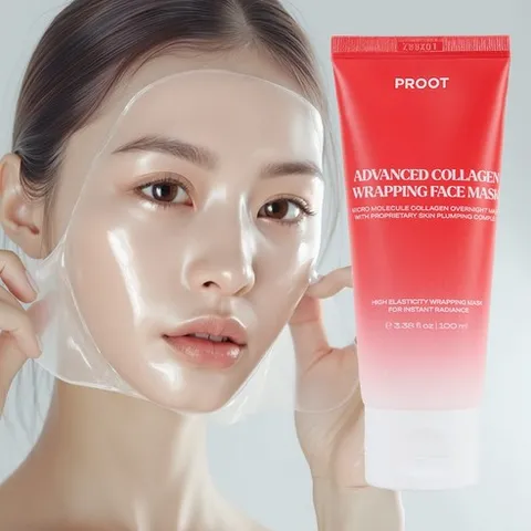 콜라겐 마스크 콜라겐 마스크팩 콜라겐 랩핑팩 콜라겐 물광 랩핑팩 저분자 콜라겐팩 저분자 콜라겐 마스크팩 콜라겐 물광 랩마스크 콜라겐 물광팩 콜라겐 나이트 오버나잇 랩 마스크팩, 1개, 1개입