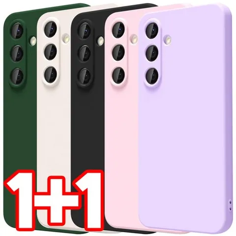 벌크온 1+1 갤럭시 A36 카메라 보호 풀커버 컬러 휴대폰 케이스