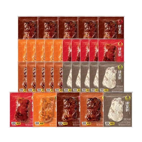 네네치킨 네꼬닭 순살 닭다리 5종, 100g, 30개