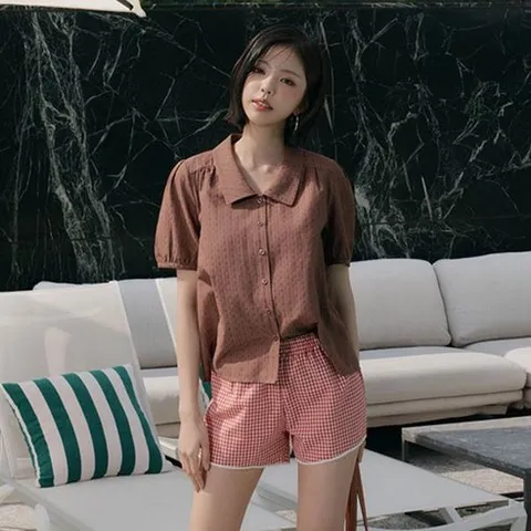 [3종세트] 26SS 아사면100 자수 블라우스 776417