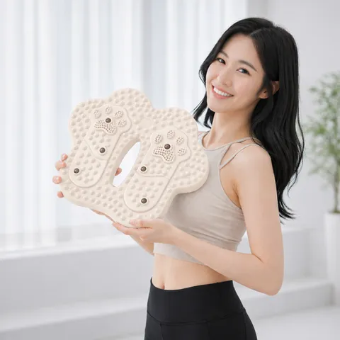 세이로 가정용 에어 지압 스텝퍼, 화이트 베이지
