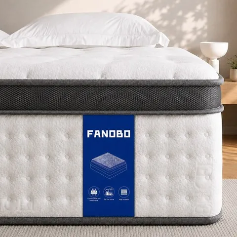FANOBO 매트리스 포켓스프링 토퍼매트리스 침대 바닥 매트리스, 25cm, 중간