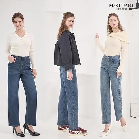 맥스튜어트가을데님 맥스튜어트 커브드에디션 데님팬츠3종(여성)