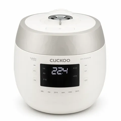 쿠쿠 블랙스톤 10인용전기밥솥, 그레이스 화이트, CRP-R1095FGW