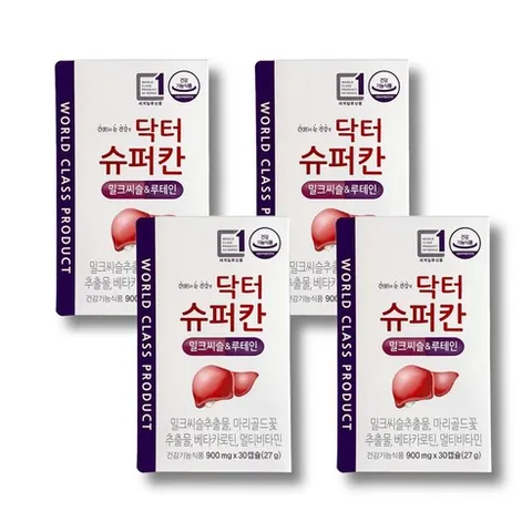 에이치엘사이언스 닥터슈퍼칸 밀크씨슬 루테인, 4개, 30정