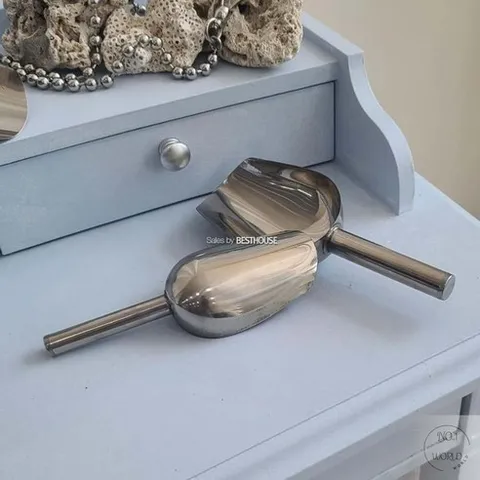 넘버원월드 스테인레스 라운드 모종삽 미니모종삽, (대) 10x25cm