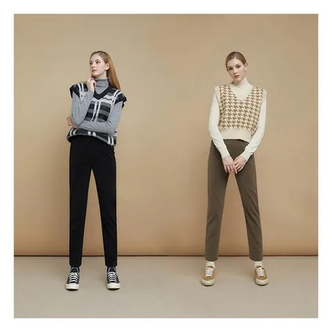 [도티] [1+1] 여성 니팅 저지 본딩 팬츠 2종세트(KTBW)