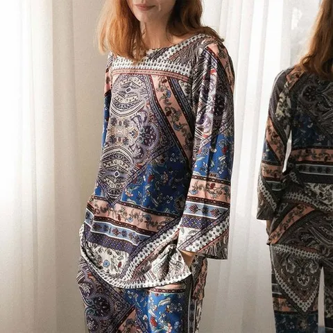 [라페어] 로잔느 블루 상하의 세트 LWSFH406-BU