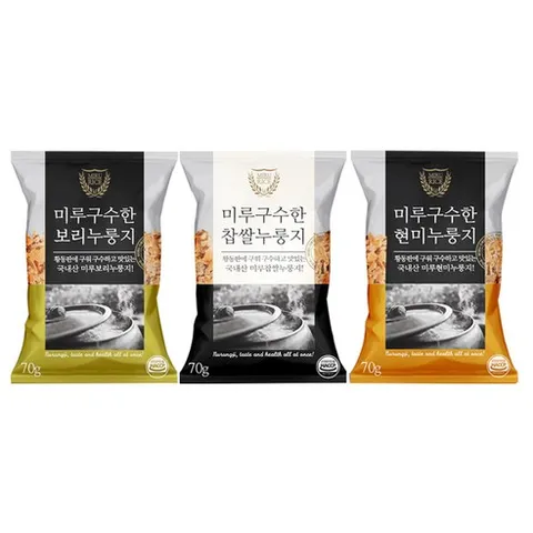 미루구수한 누룽지 3종혼합 70g x 18개 18인분, 15개