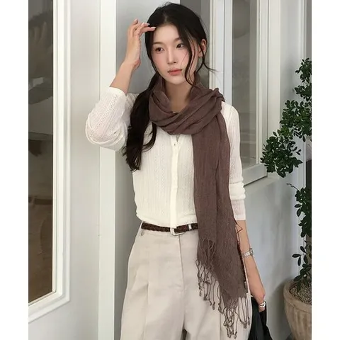 셀렙샵에디션 CELEBSHOP EDITION 26SS 프렌치린넨100 네트 스카프 2077623153 1004999