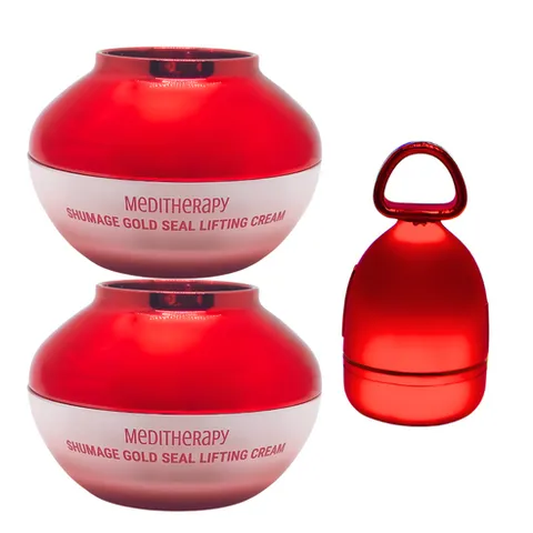 메디테라피 슈마지 중주파 EMS디바이스 1개 + 골드실 리프팅 크림2개 세트