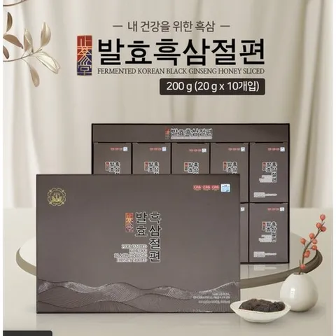 동진제약 고려홍삼절편 건강식품 명절선물 고급선물세트, 2.발효 흑삼절편, 200g, 1개