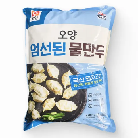 [먹고사는이야기] 사조오양 물만두 2.8kg 샤브샤브 만두토핑, 4개