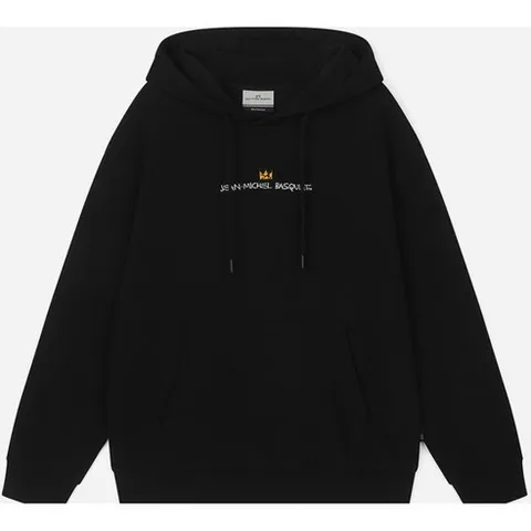 클라이드 [CLRIDE.N] 2025 F/W^_^ 초초신상!! 초초초특가전 장미쉘 바스키아 x 프랭크 스톤 콜라보 유니 바스키아 전판 왕관로고 + 백판 빅 크라운 로고 후드 티셔츠