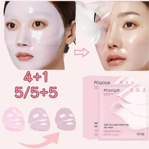 콜라겐 핑크펩타이드 콜라겐 리프팅 글로시 마스크 콜라겐 마스크 저분자 콜라겐이 잘 흡수되는 마스크 고순도 글루타티온 마스크 콜라겐마스크, 1개, 3개입