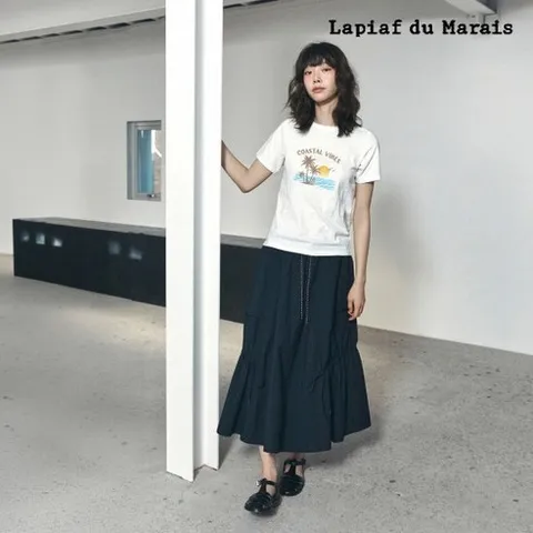 라삐아프 26SS 레이어드 루프 카고스커트 1종