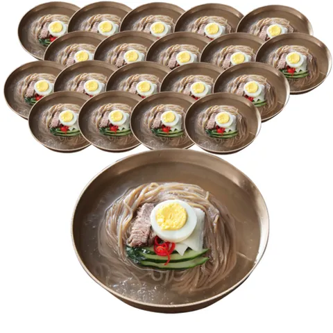 [인포벨]애드크로스 홈쇼핑 모란각 물냉면 10인분 20인분 전문점의 별미 시원한 맛 대용량 냉면, 530g, 20개