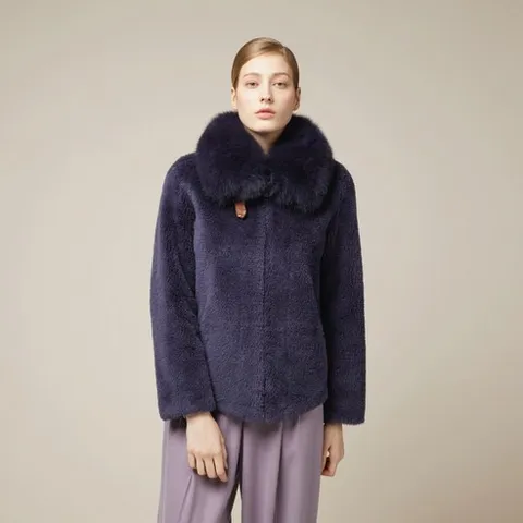 [리오벨] 핀란드폭스카라호주산양모100%하프코트