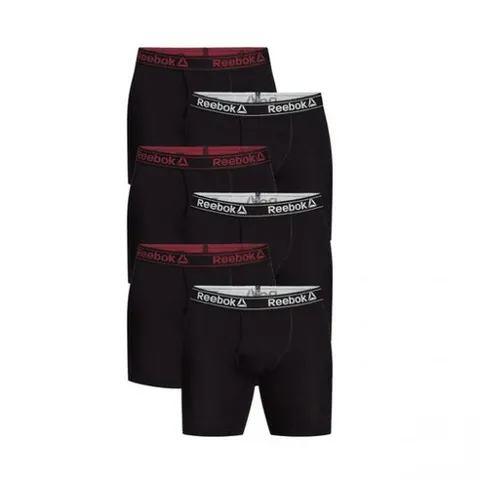 리복 남성용 속옷 면 혼방 롱 박서 브리프 6개입