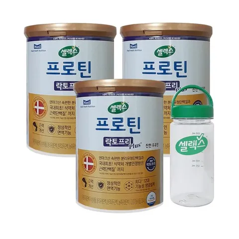 [셀렉스] [플러스 3통] 매일유업 프로틴 락토프리 플러스 3통 + 보틀 1개, 3개, 304g