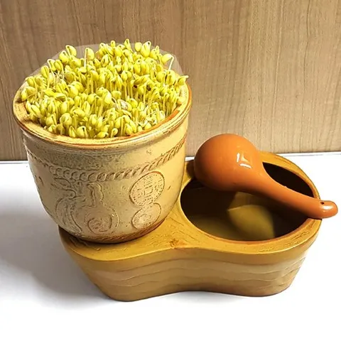 황토 콩나물재배기 5~6인용 콩나물시루 콩나물기르기, 1개