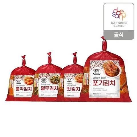 매장정품 신세계라이브쇼핑 [종가] 포기김치4kg총각김치850g 외 2종 76124, 종가 포기김치4kg+맛김치900g