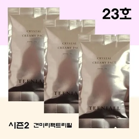 티니올 견미리팩트 시즌2 크리스탈 크리미 팩트 트리니티에디션 12g 리필3개, 1개, 23호