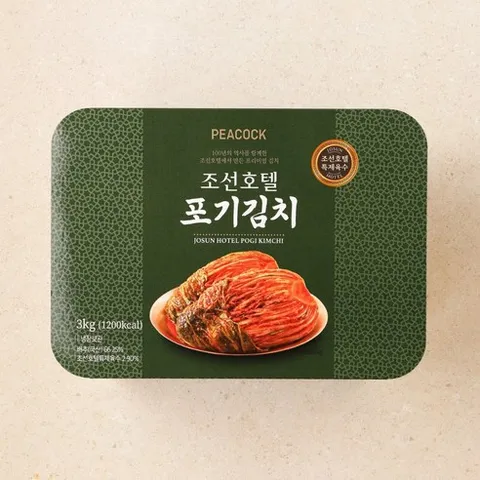 피코크 조선호텔 특제육수 포기김치 3kg, 2개