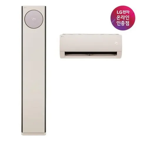 (LG전자)WHISEN(휘센) 오브제컬렉션사계절에어컨2in1 (타워 히트) (FW20HDNBM2/실외기포함/전국기본설치포함), FW20HDNBM2, 일반배관형