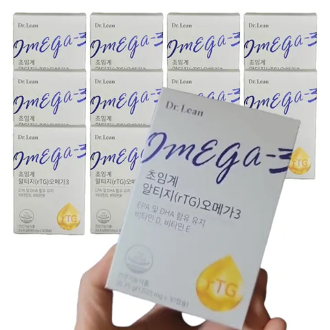 닥터린 초임계 알티지 rTG 오메가3 알파 1 007mg, 30정, 12개
