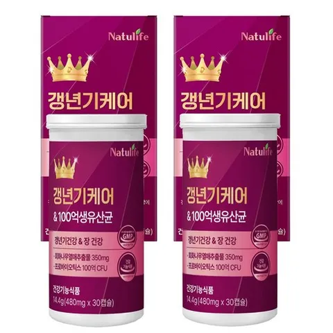 갱년기 유산균yt1 100억여성 유산균 회화나무추출물 백수오 석류 17종혼합유산균 분말 등 중년 갱년기 식약청인증 영양제[선택:옵션1/옵션2], 2박스, 30회분